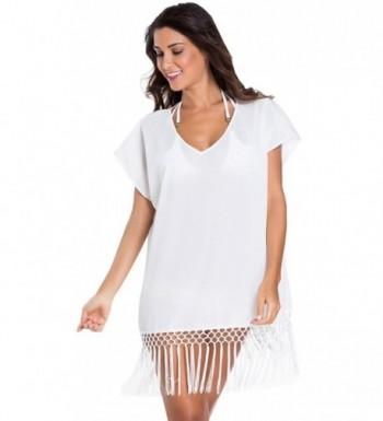 Bellady Swimwear Crochet Fringed Cover Up