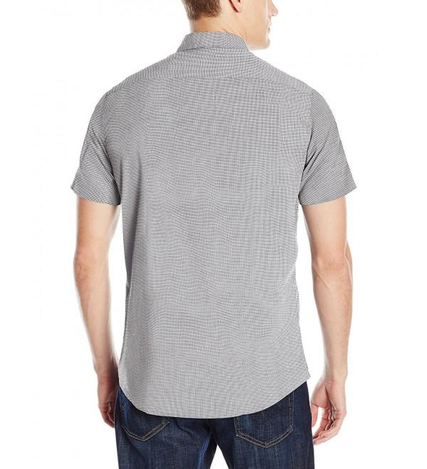 Men's Thatll Do Micro Short Sleeve Woven Shirt - Antique/White ...