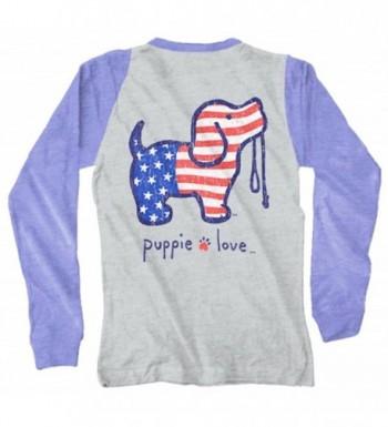 Puppie Love Vintage Rescue Raglan Blue xl