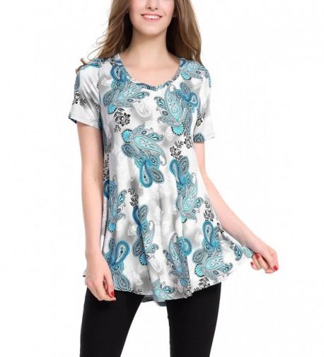 BaiShengGT Womens V Neck Sleeve Printed