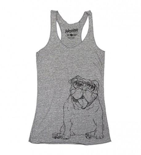 Inkopious English Bulldog Triblend Racerback