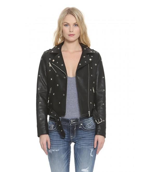 Vigoss Womens Studded Jacket Black