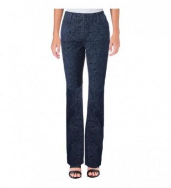 NYDJ Womens Velvet Jacquard Straight