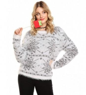 Zeagoo Sleeve Embroidered Pullover Sweater