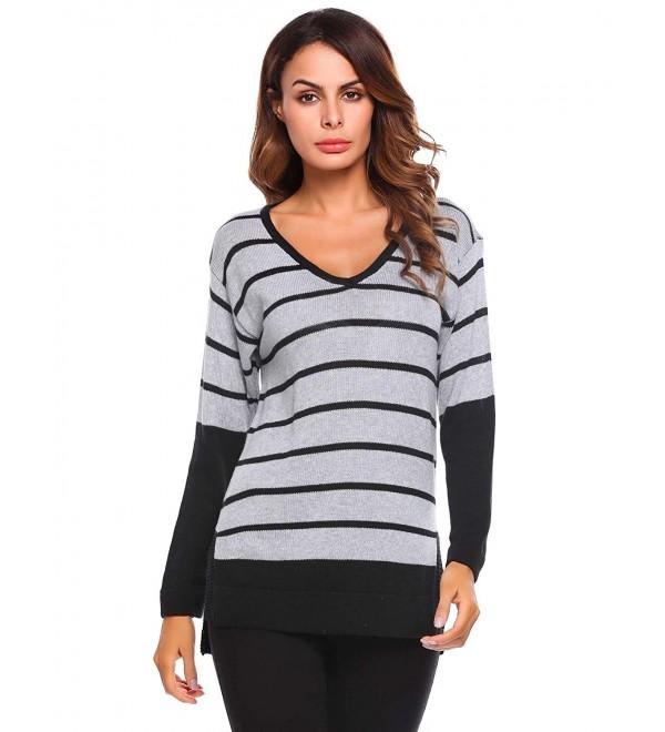 SummerRio Womens Striped Pullover Sweater