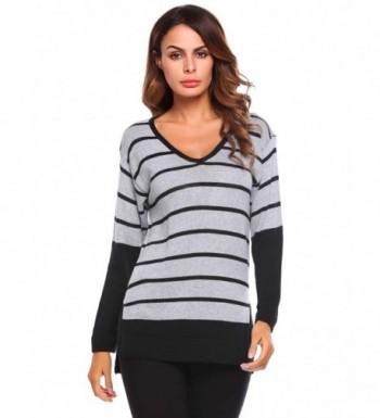 SummerRio Womens Striped Pullover Sweater