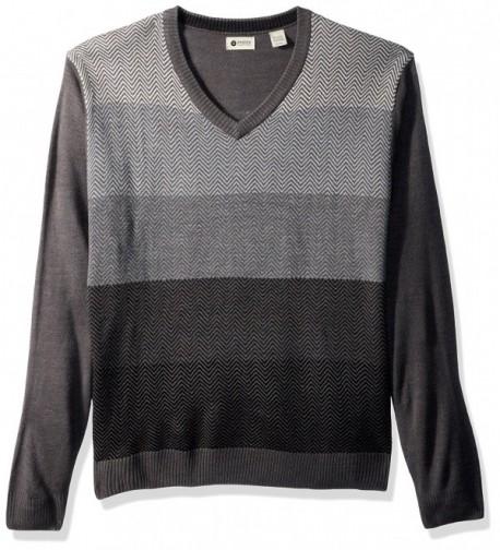 Haggar Acrylic Herringbone Sweater Heather