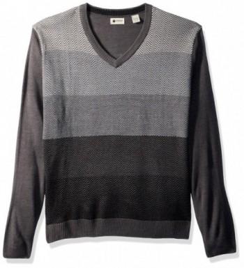 Haggar Acrylic Herringbone Sweater Heather