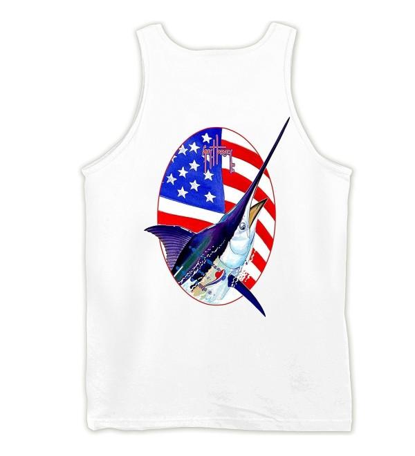 Guy Harvey Mens Merican White