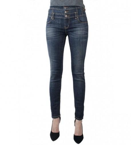 Eunina Jeans Womens Waisted Stretch