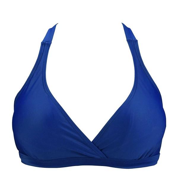 Women's Solids Training Sport Bra Padding Bikini Top Double Back Strap ...