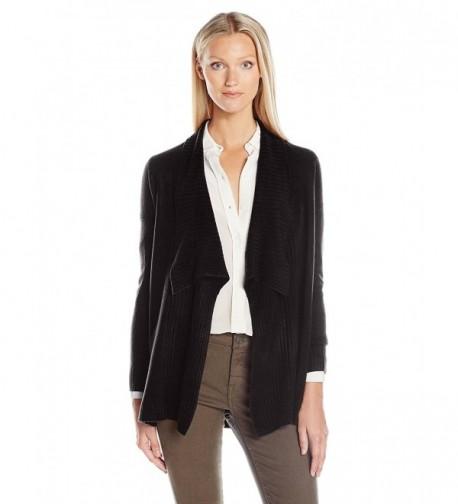 Sag Harbor Cashmerlon Waterfall Cardigan