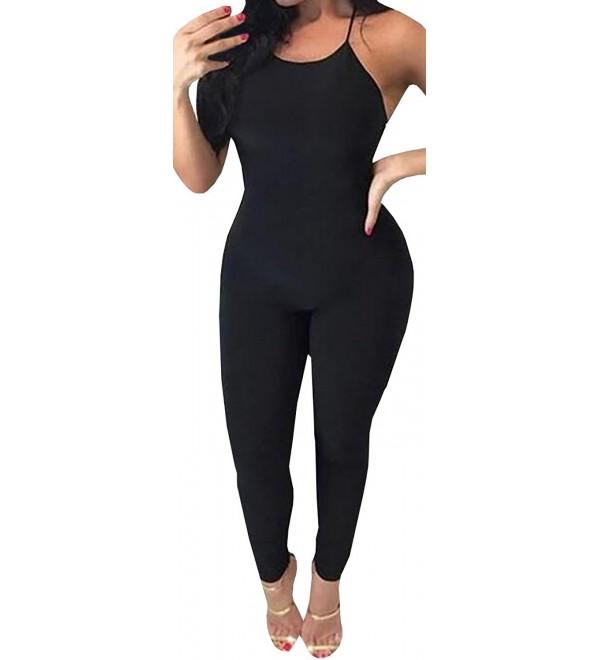 Nulibenna Bandage Spaghetti Backless Jumpsuit