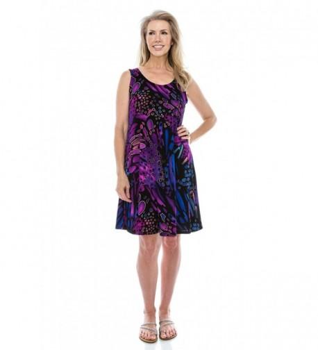 Jostar Stretchy Abstract Design Purple