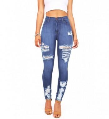 Vibrant Womens Juniors Stretchy Ripped