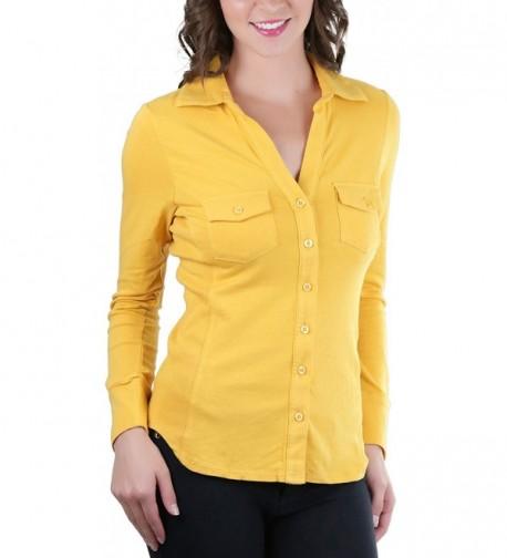 ToBeInStyle Womens Panel Button Shirt
