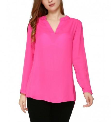 Mixfeer Womens Casual Sleeve Chiffon