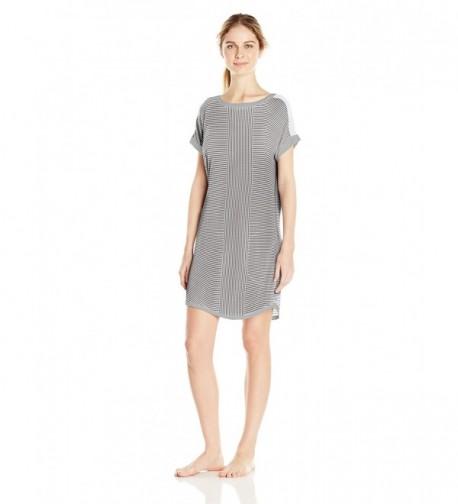 DKNY Womens Sleepshirt Modal Stripe