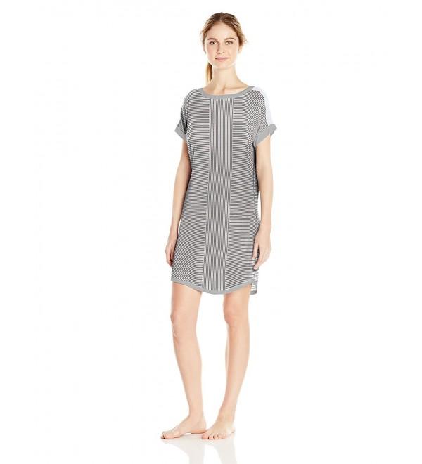 DKNY Womens Sleepshirt Modal Stripe