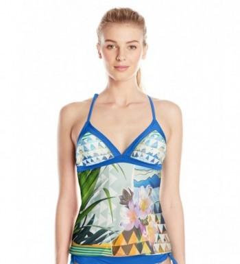 prAna Tankini Bluegrass Paradise Medium