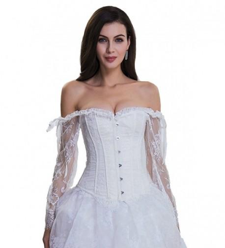 SZIVYSHI Womens Overbust Corset Shoulder