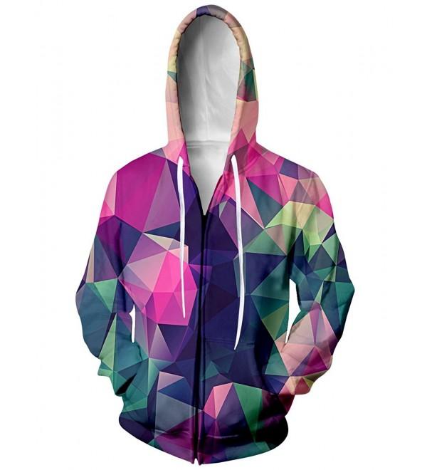 Unisex Galaxy Nebula Zip Up Hoodie All Over Print Jacket Sweatshirt ...