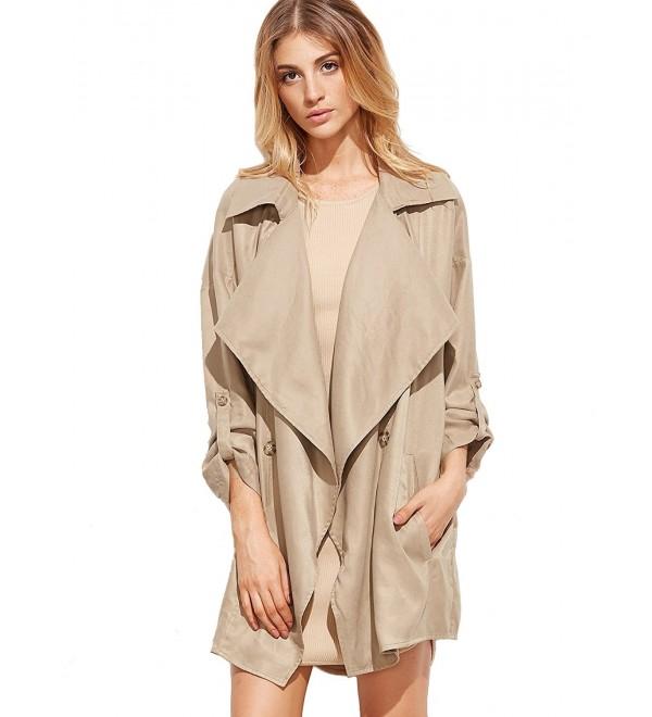 Milumia Womens Roll Up Waterfall Cardigan