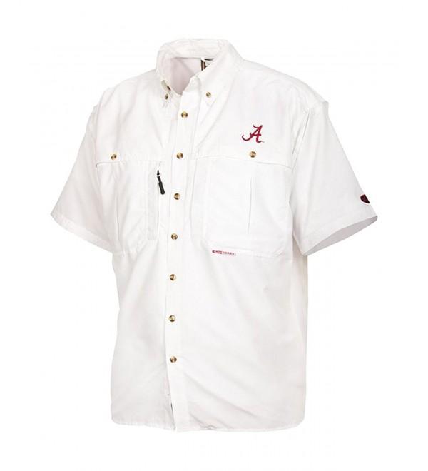 DRAKE CASUAL SHIRT ALABAMA WHITE