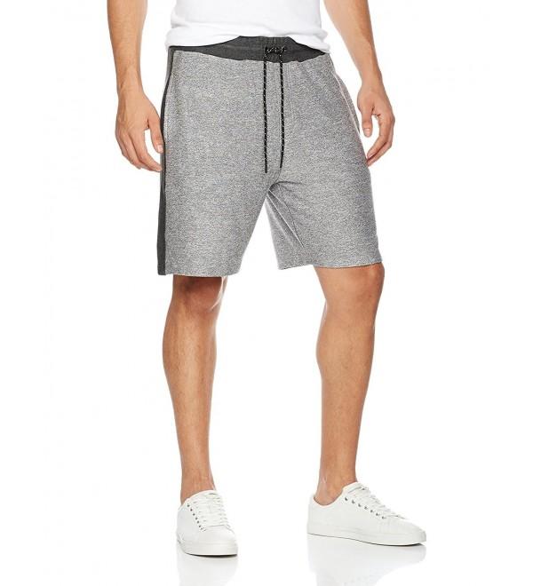 Young Men's Color Blocked Jogger Short With Side Stripe Panels - Grey ...