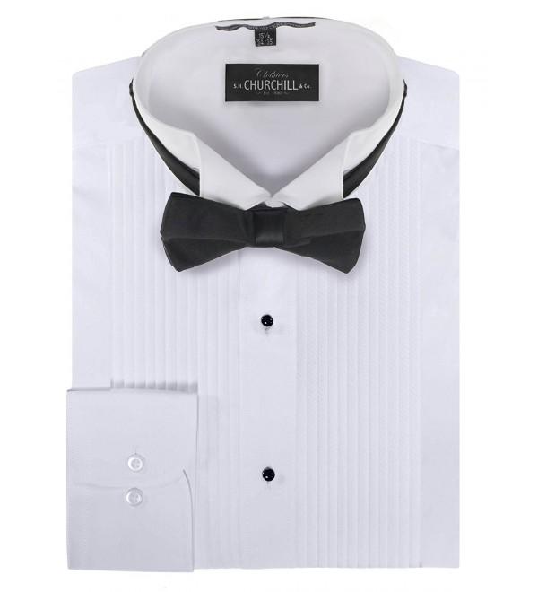 S H Churchill Co Tuxedo Shirt