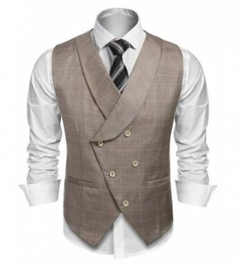 Coofandy Double Breasted Button Waistcoat