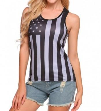 Aceshin Sleeveless Country Ppatriotic Workout