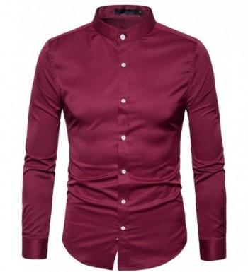 Whatlees Sleeve Mandarin Collar Casual