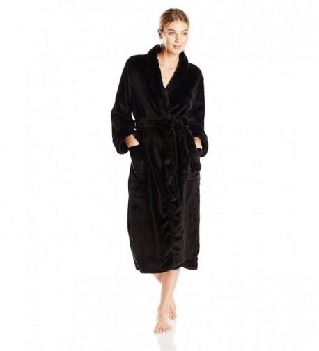 Natori Womens Cashmere Fleece Black