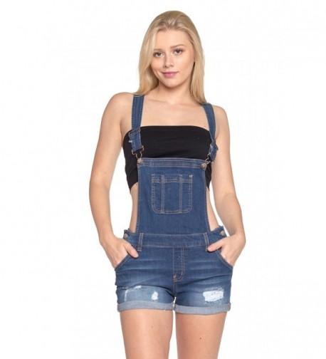 Calilogo Womens Denim Overalls Medium