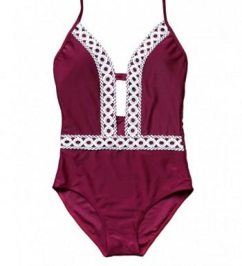 OMKAGI Swimsuit Push up Monokini Bathing