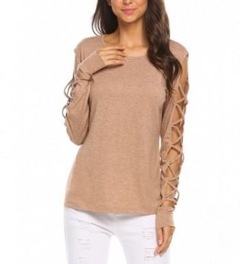 Zeagoo Womens Hollowed Shoulder Sleeve