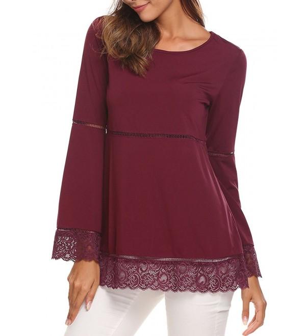 Unibelle Womens Henley Sleeve Blouse