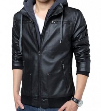 Men's Faux Leather Jackets for Sale