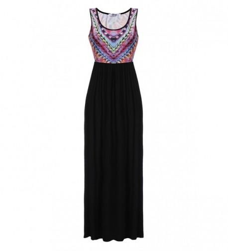 Meaneor Womens Bohemian Geometry Sleeveless