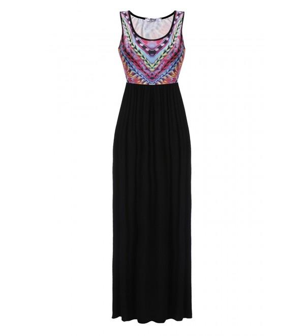 Meaneor Womens Bohemian Geometry Sleeveless