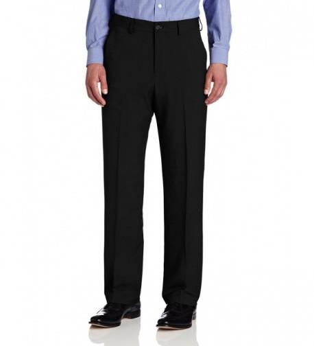 Van Heusen Flat Front Crosshatch Black