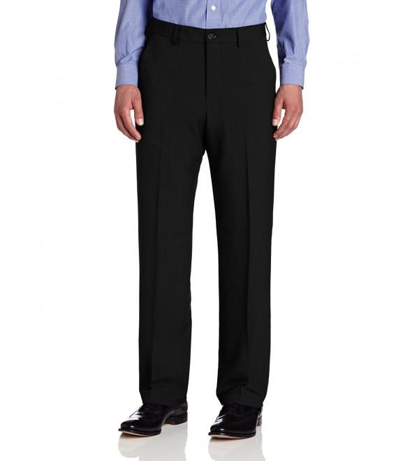 Van Heusen Flat Front Crosshatch Black