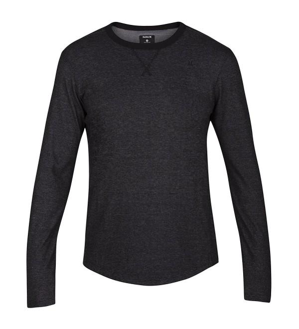 New Men's Polar Light Crew Crew Neck Cotton Grey - Black - C3184LZ22LM