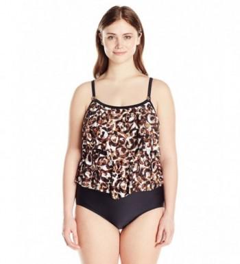 Maxine Hollywood Womens Plus Size Swimsuit