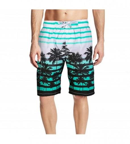 ACHIEWELL Quick Drying Printing Swimming Boardshorts