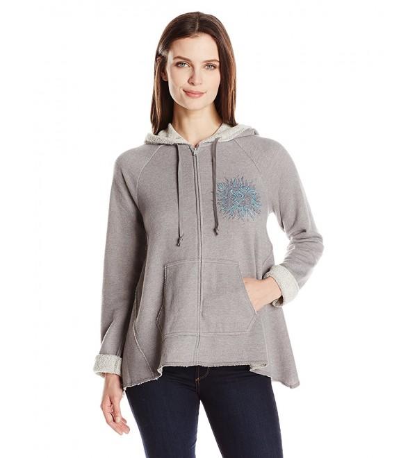 Women's Beachy Sun Zip Hoodie - Slate Gray - CT12KLJH9GT