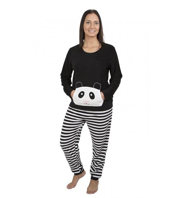 Alkii Womens Kangaroo Pockets Panda XL