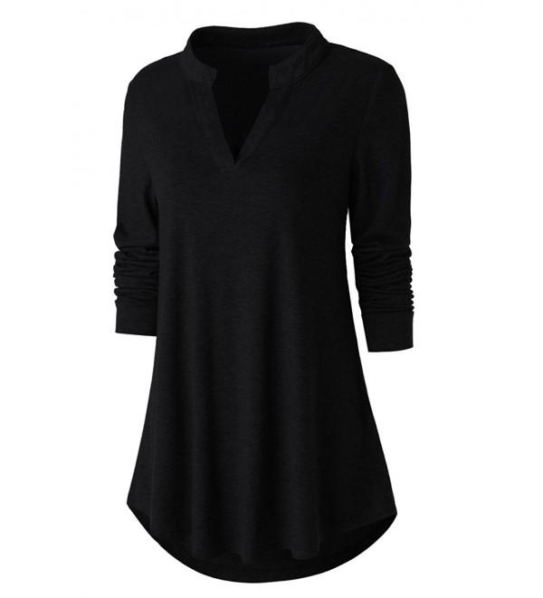 Zattcas Womens Tunic Sleeve Blouse