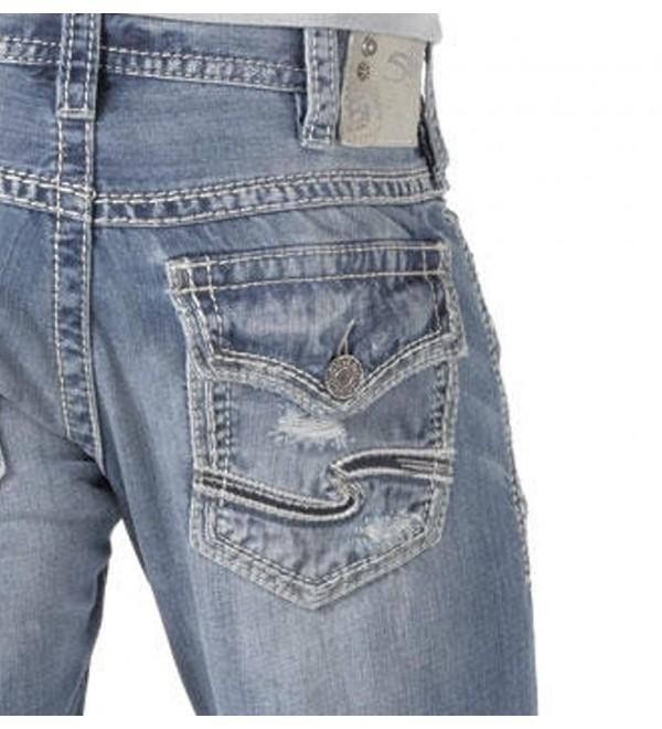 Silver Jeans Zac Flap Med Blue - Light Wash - CU11QK93K6X